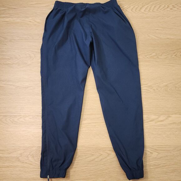 Nike Track Pants Mens L Blue Running Windbreaker Ankle Zipper Gym Activewear - Picture 4 of 14